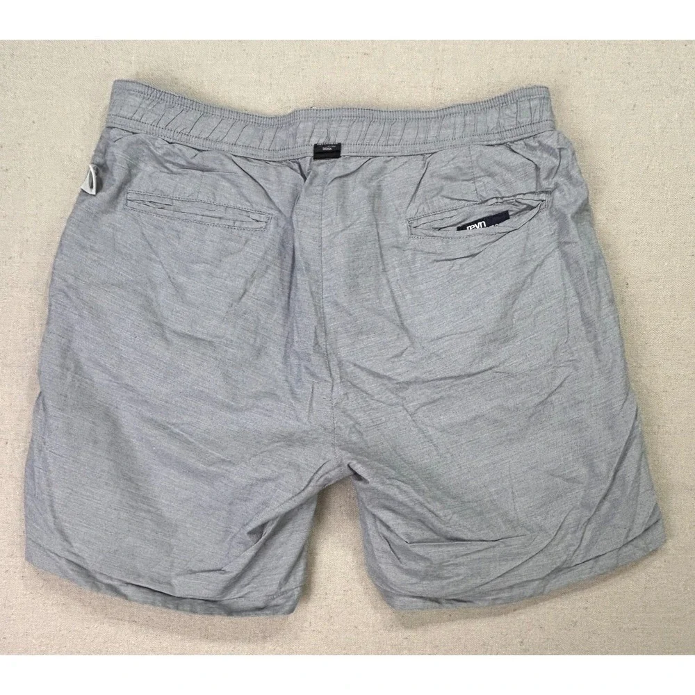 Reyn Spooner Mens Medium Reversible Bandana Paisley Shorts Grey Cotton